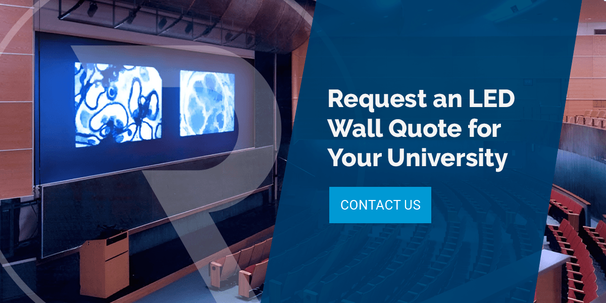 request an led wall for you university