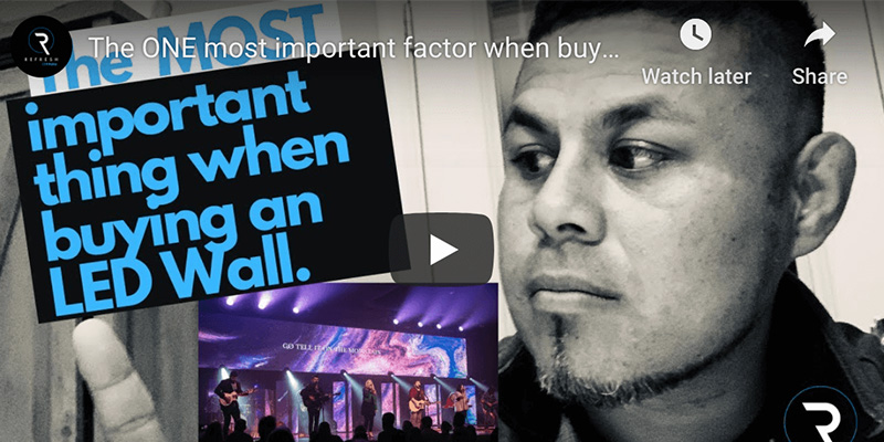 one most important thing when buying an led wall - video